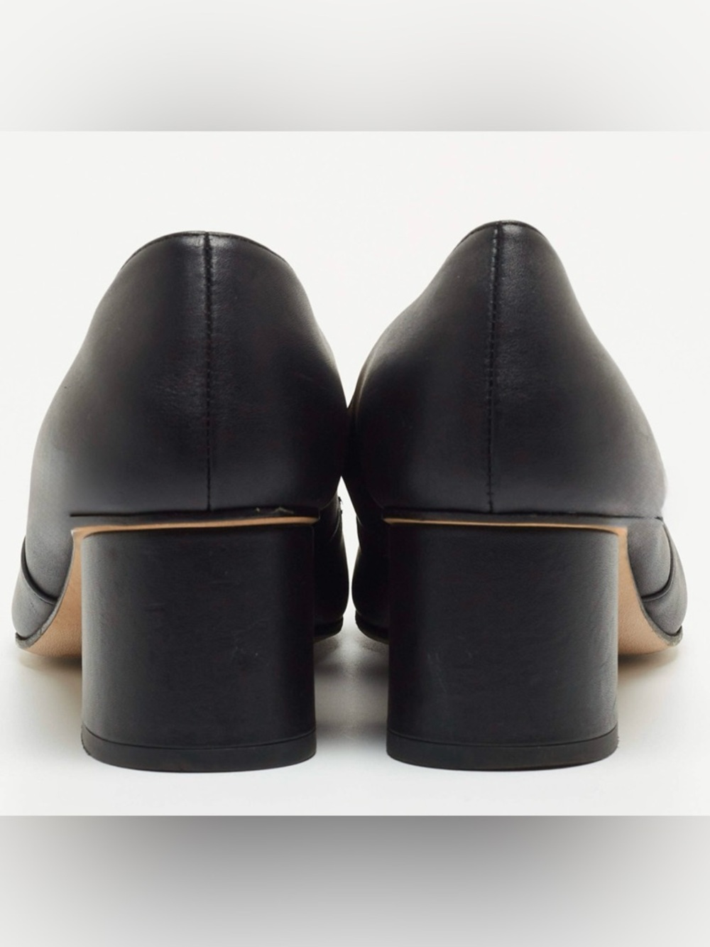 Gucci Black Leather Horsebit Loafers, Size  37.5 - Picture 5 of 7